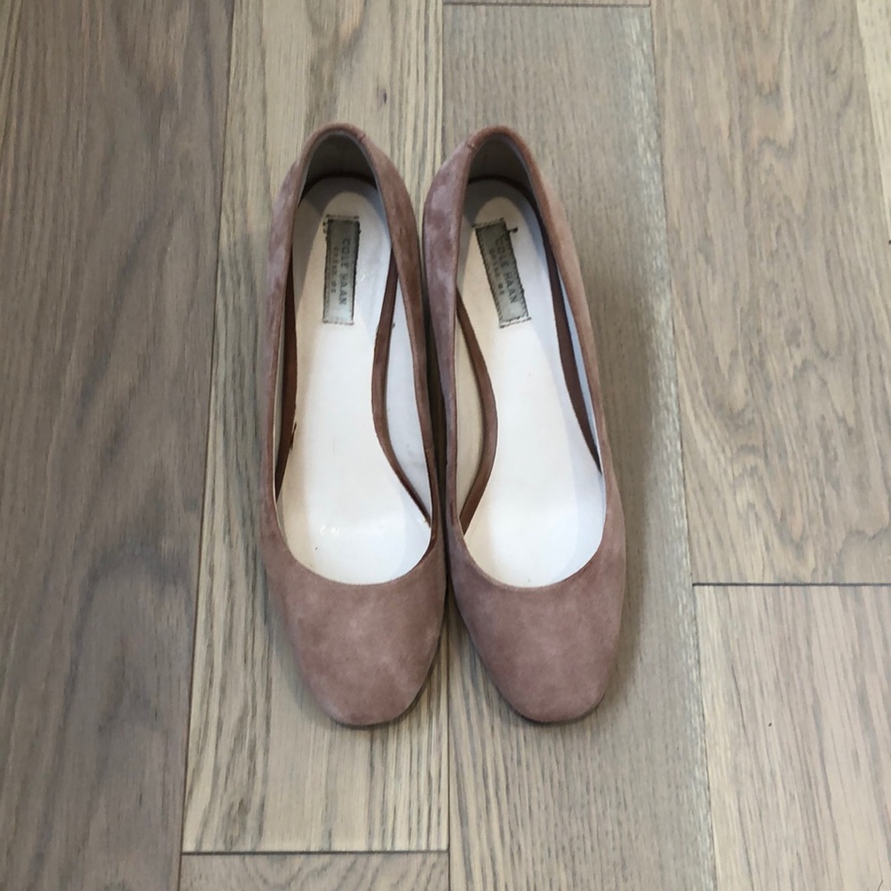 Cole Haan 6.5 pink suede pump